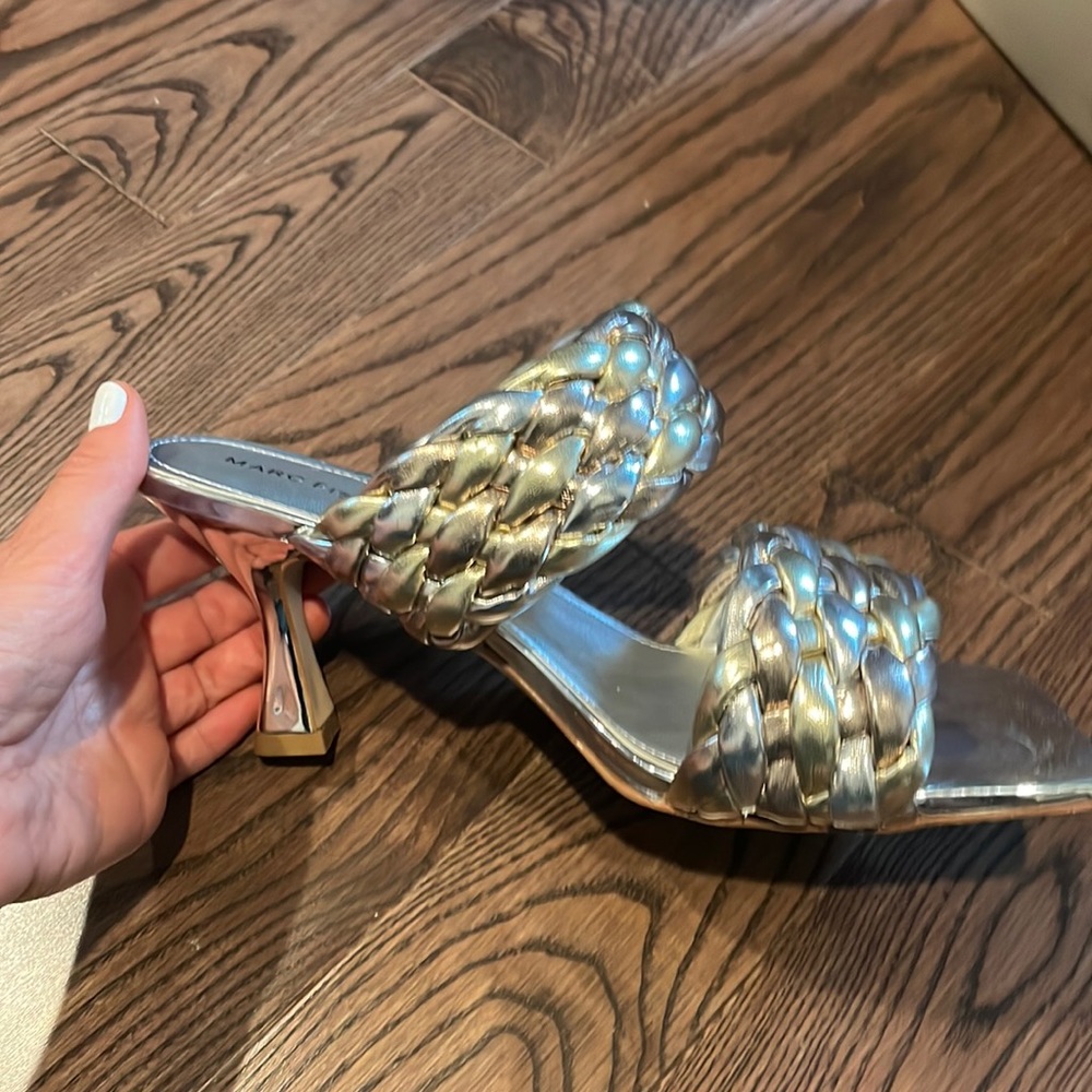 Marc Fisher Gold/Rose Gold/ Silver Toree Mules